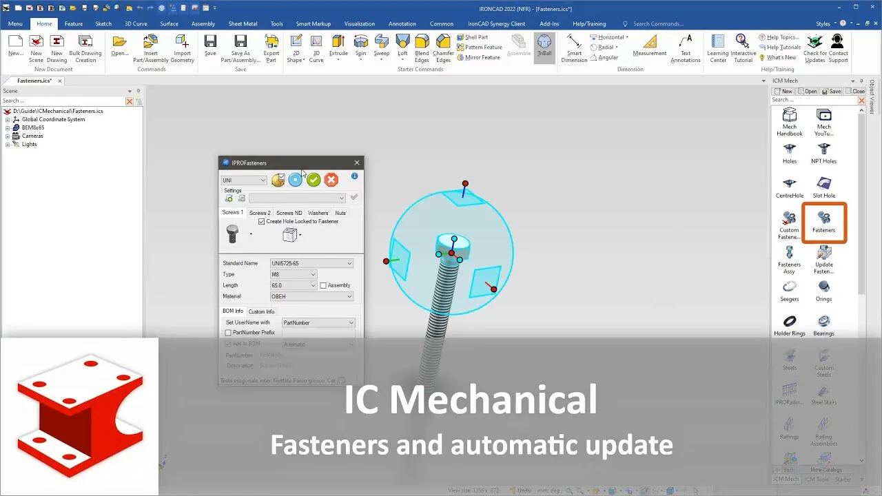 Youtube video - Parametric Parts