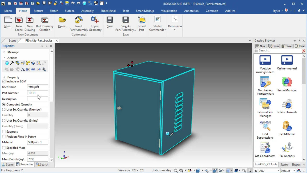 Youtube video - Numbering PartNumbers