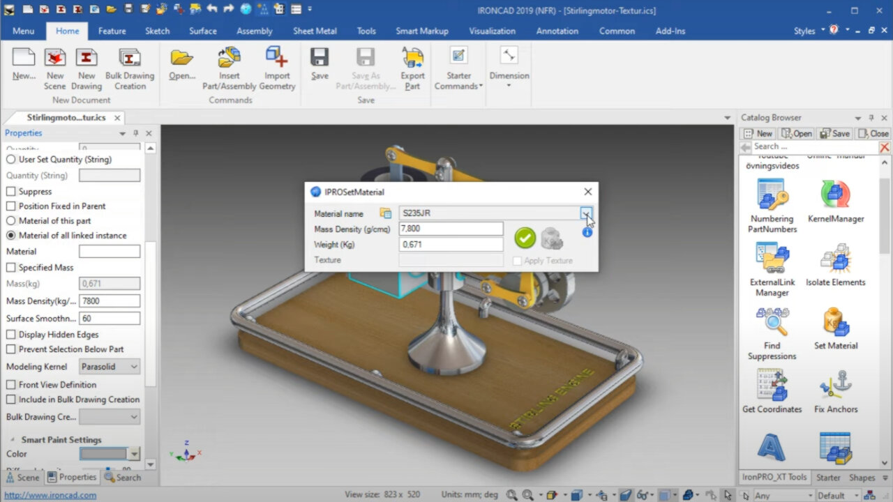 Youtube video - Set Material