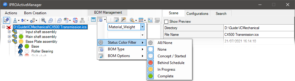 ProActive Manager Status
