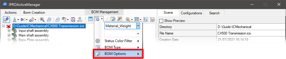 ProActive Manager Options