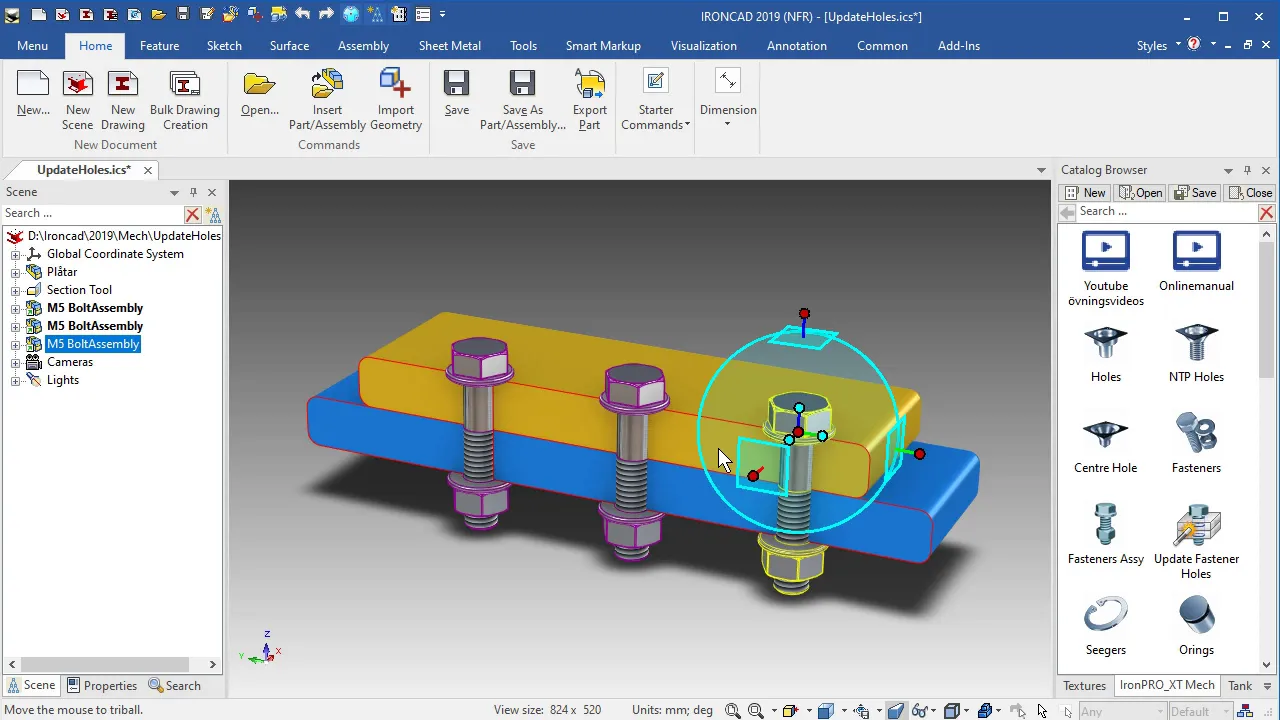 Youtube video - Update Fasteners Holes