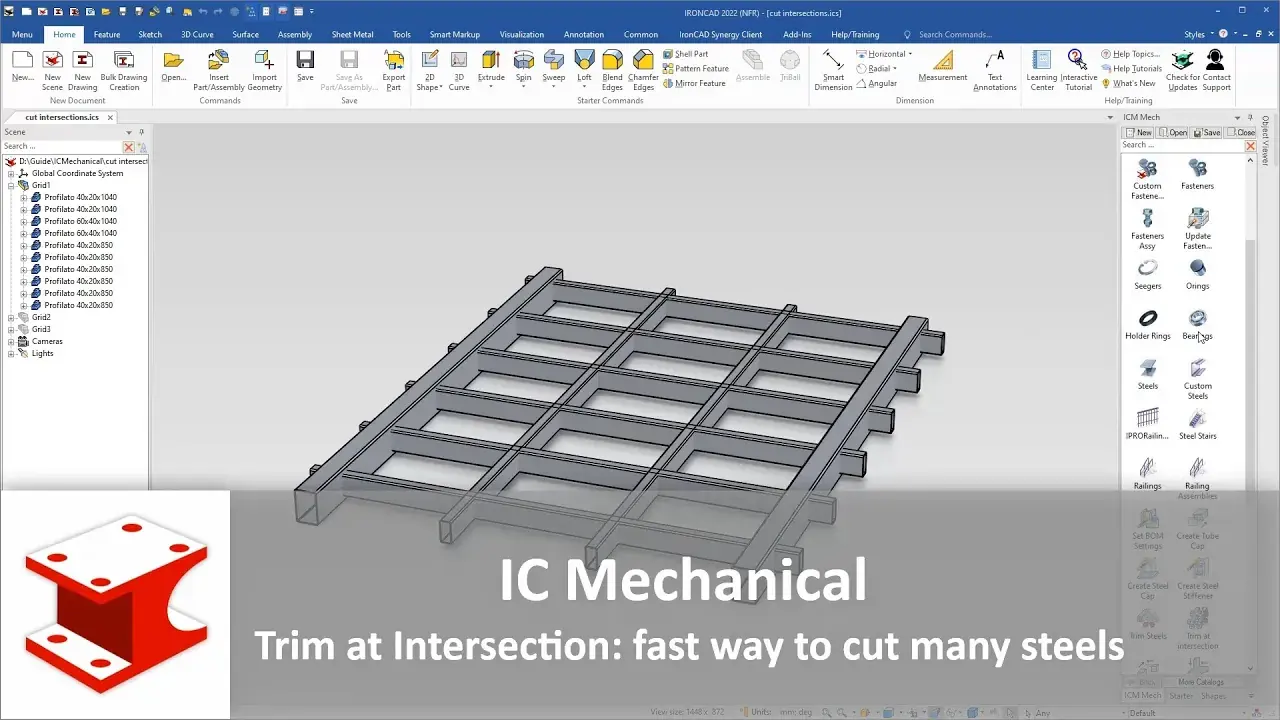 Youtube video - Trim at intersection