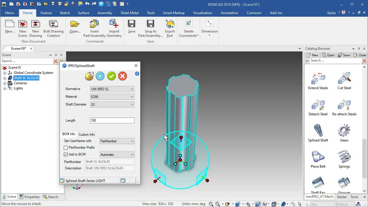 Youtube video - Splined Shaft
