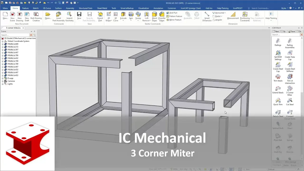 Youtube video - 3 Corner Miter
