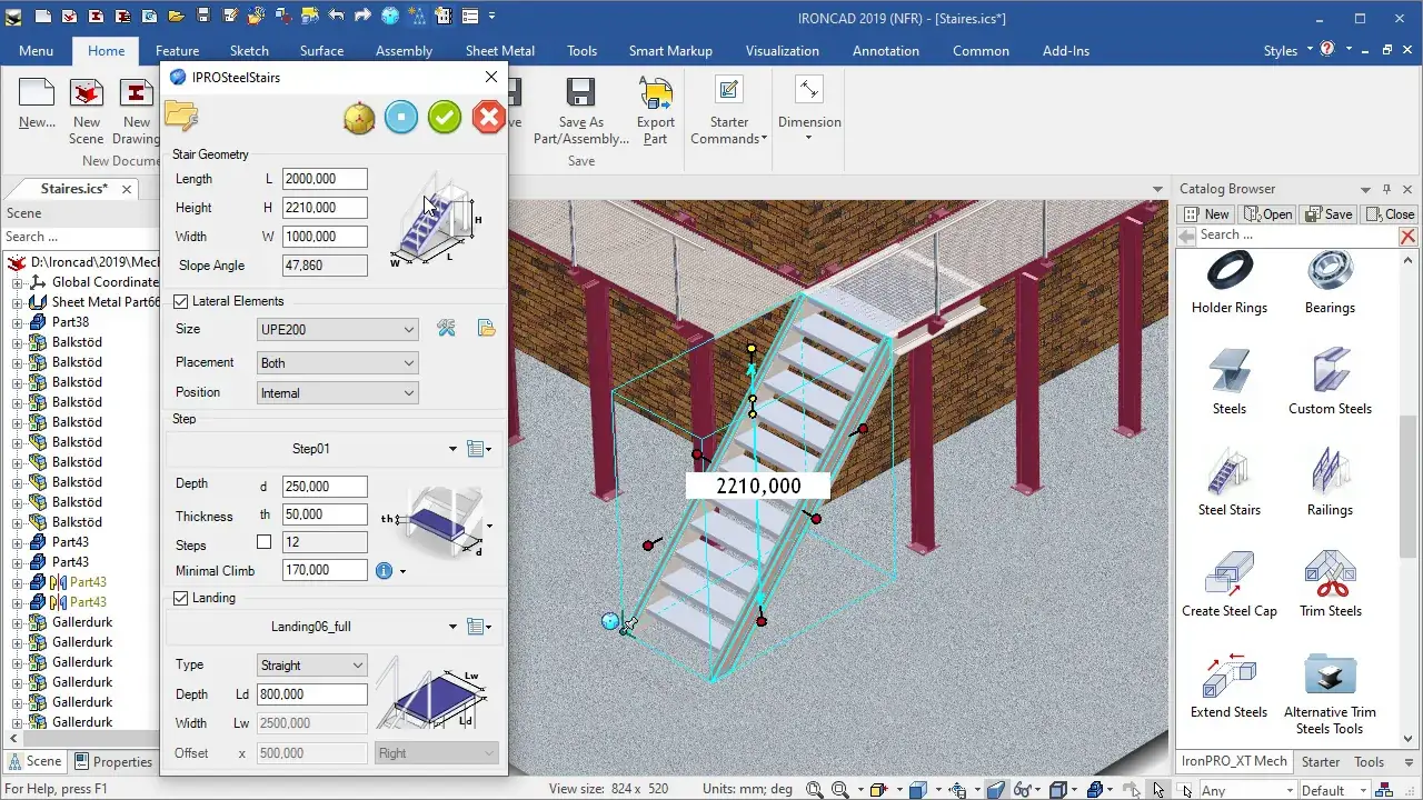 Youtube video - Steel Stairs