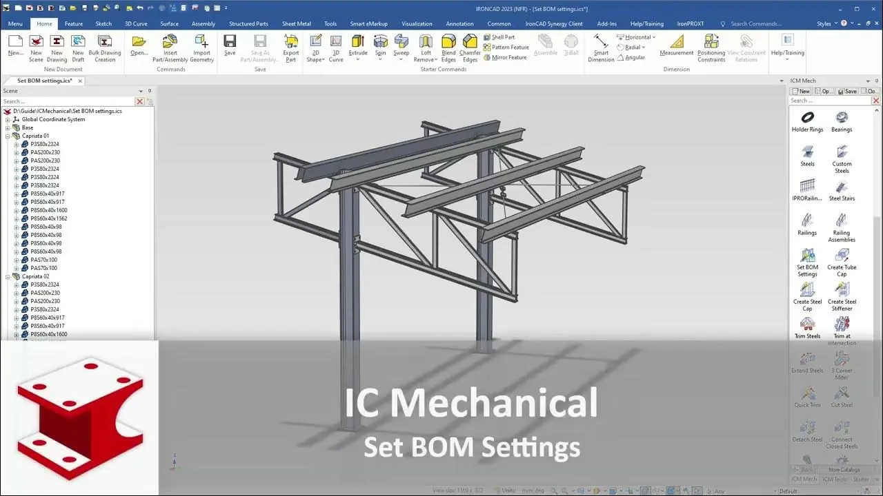 Youtube video - Set BOM Settings