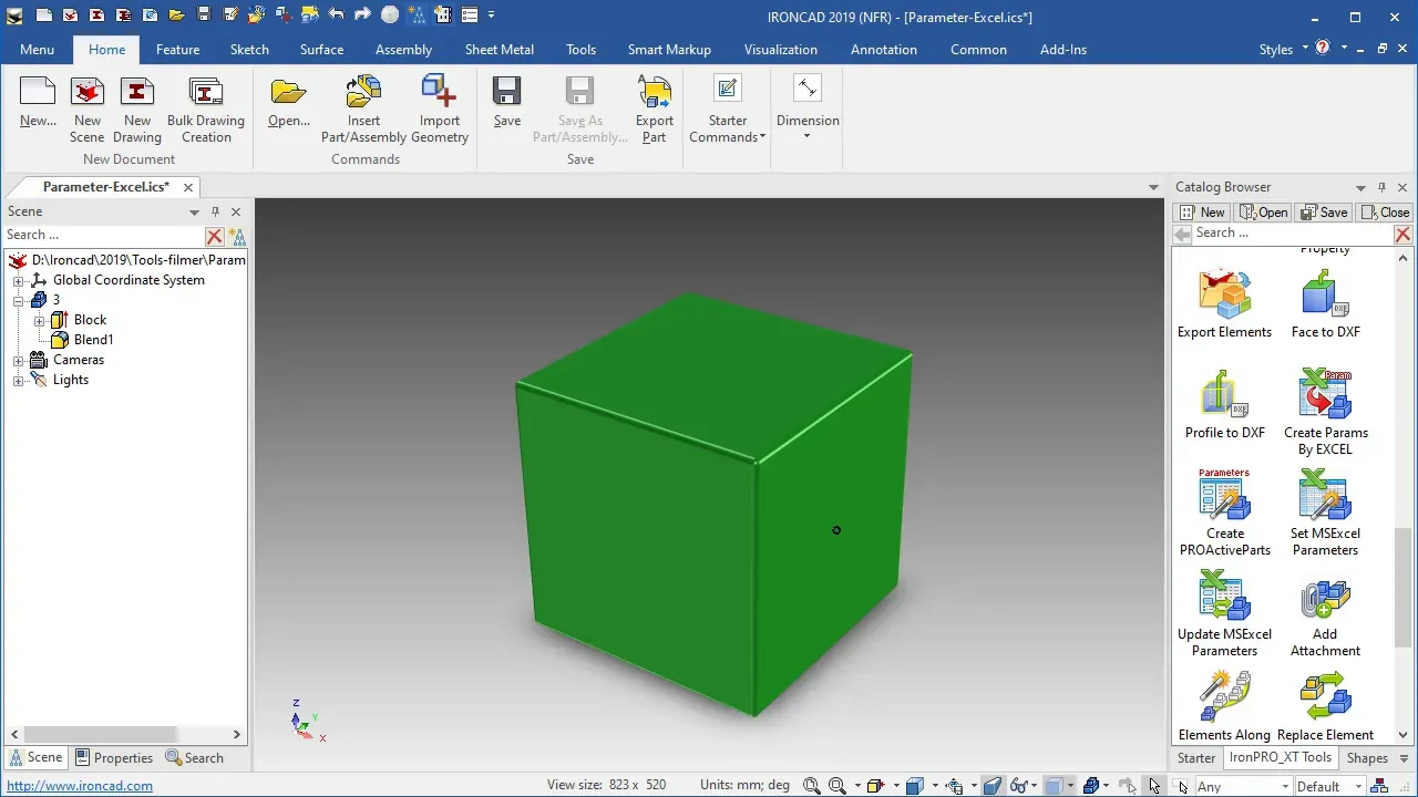 Youtube video - Create Params by Excel