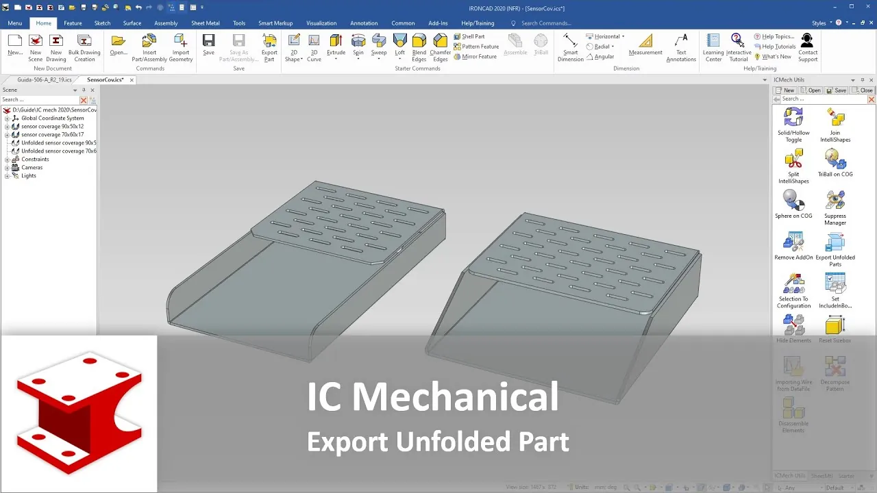 Youtube video - Export Unfolded Part