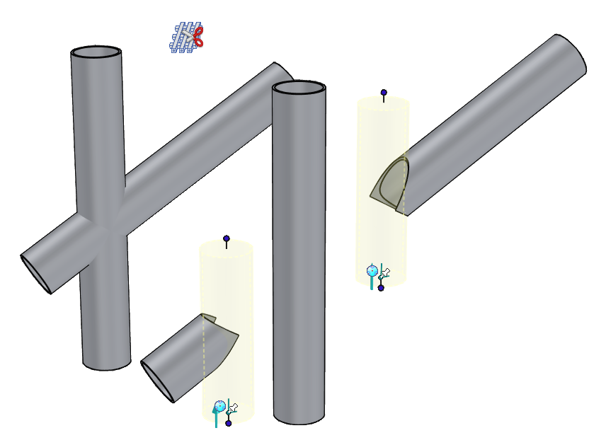 Trim at intersection