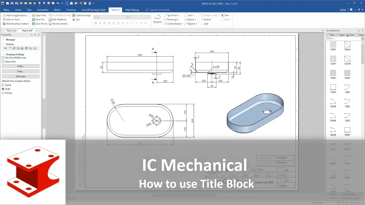 Youtube video - Edit TitleBlock